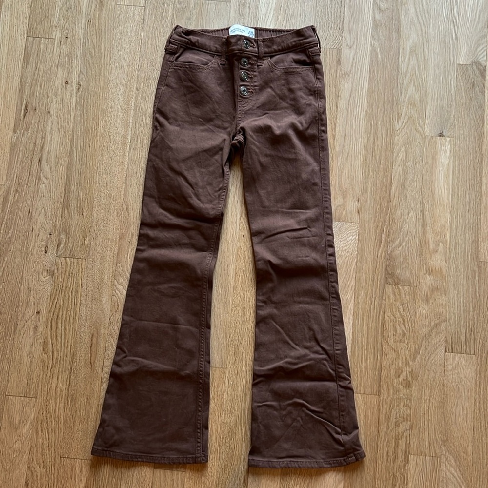 EUC Abercrombie kids high-rise flare jeans 9/10